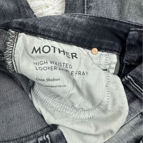 MOTHER Denim High Waisted Looker Ankle Fray High Rise Skinny Jeans - Picture 9 of 11